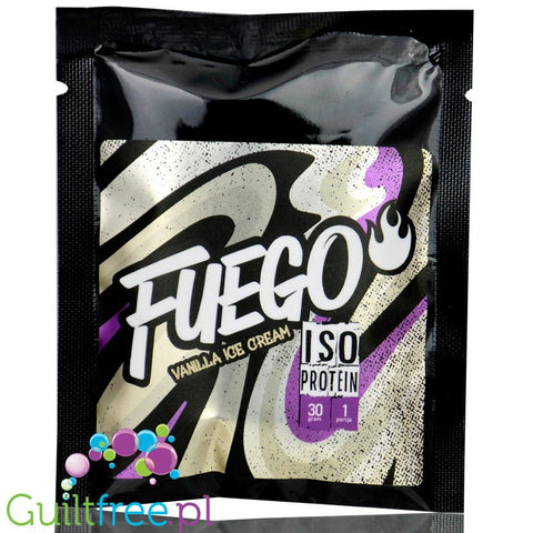 Fuego Iso Protein Vanilla Ice Cream 30g - izolat białek serwatkowych o smaku lodów waniliowych