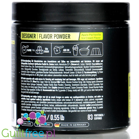ESN Designer Flavor Powder Apple Pie Vanilla 250g