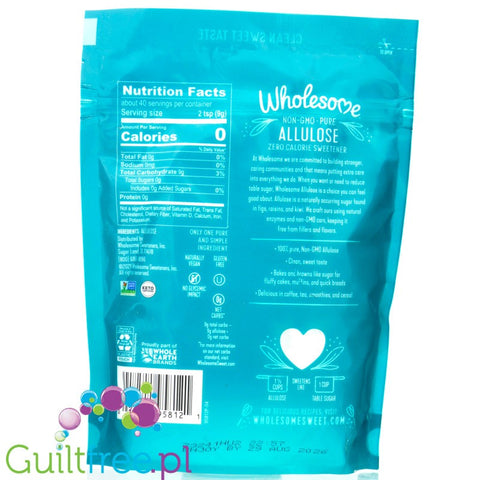 Wholesome Allulose 340g - powdered allulose sweetener