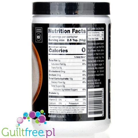 RxSugar Allulose 454g - sweetener, allulose powder