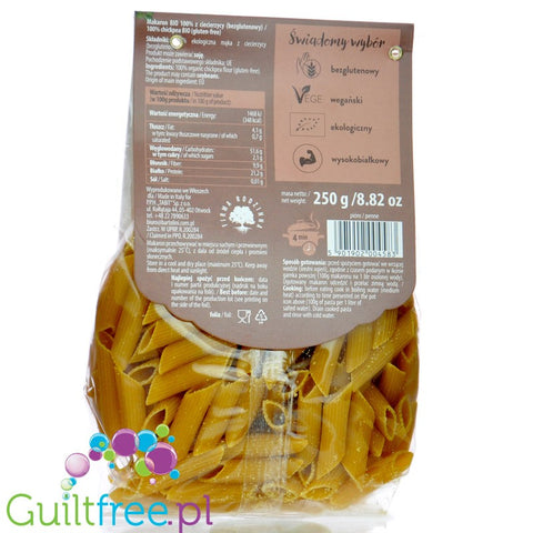 Bartolini BIO makaron z ciecierzycy 100%, penne, bezglutenowy, wysokobiałkowy