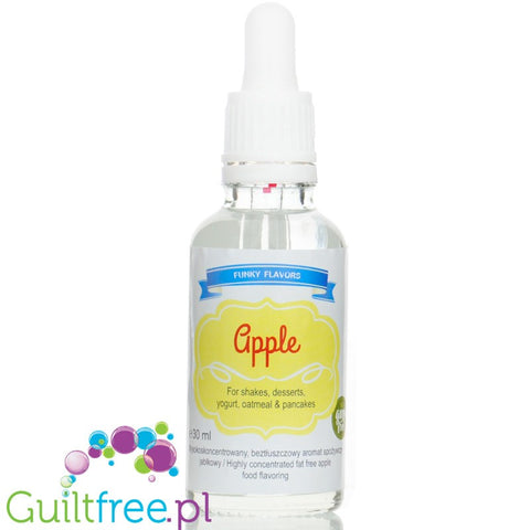 Funky Flavors Basic Apple 30ml - jabłkowe kropelki bez cukru, słodzików i kalorii