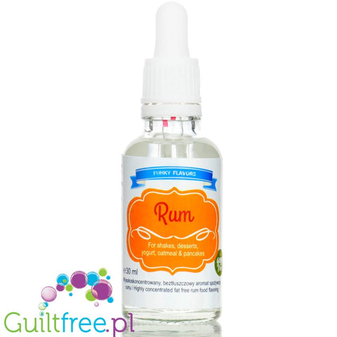 Funky Flavors Basic Rum 30ml - sugar, fat & calorie free unsweetened food flavoring