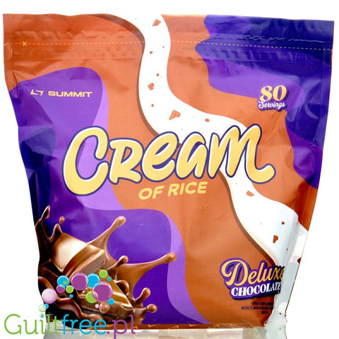 Summit Cream of Rice, Deluxe Chocolate 2kg - kleik ryżowy bez cukru, regeneracyjny posiłek treningowy, Czekolada
