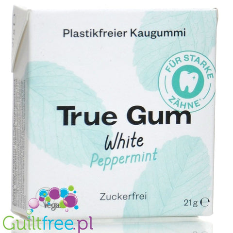 True Gum White Peppermint  -  sugar-free chewing gum