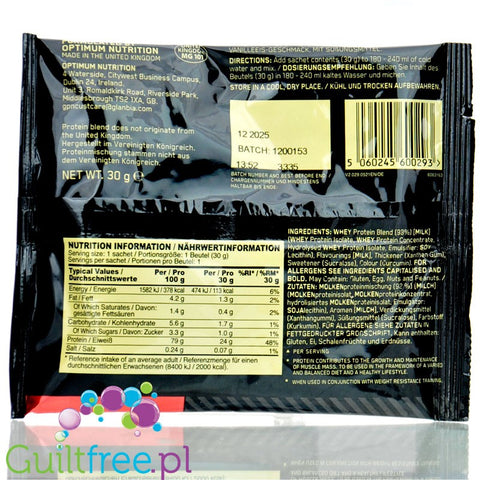 Optimum Nutrition, Whey Gold Standard 100%, Vanilla Ice Cream