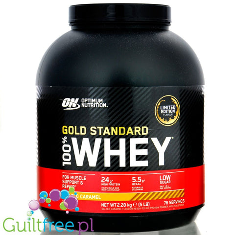 Optimum Nutrition, Whey Gold Standard 100% 5LBS Salted Caramel