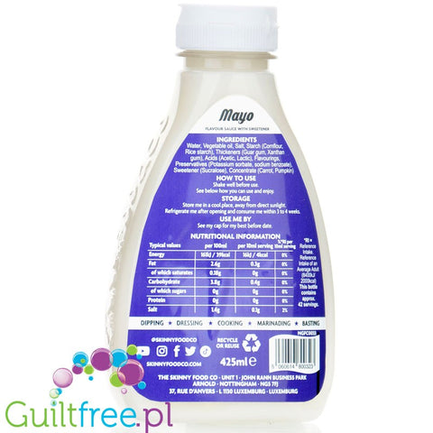 Skinny Food Mayo - calorie-free mayonnaise sauce