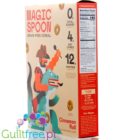 Magic Spoon Grain-Free Cereal, Cinnamon- low-carb gluten-free breakfast cereals with monk fruit
