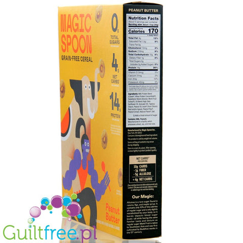 Magic Spoon Grain-Free Cereal, Peanut Butter - low-carb gluten-free breakfast cereals with monk fruit