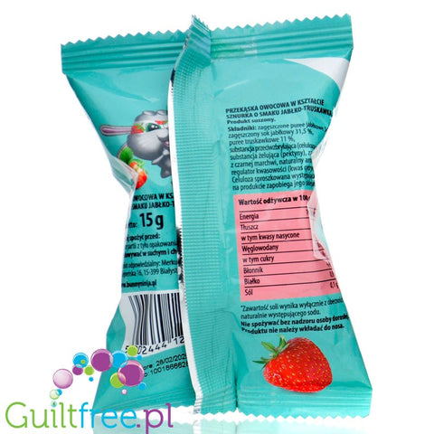 Bunny Ninja Fruit Fluk Strawberry and Apple - Snack of 100% fruit with no added sugar