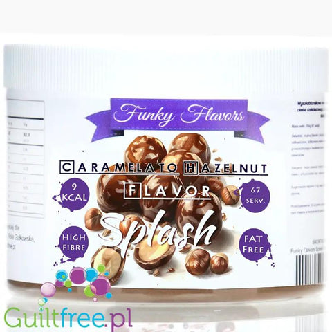 Funky Flavors Splash Caramelato Hazelnut 200g - aromat słodzący w proszku, smak Karmelizowane Orzechy Laskowe w Czekoladzie