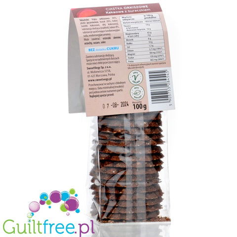 Sweet Vegy Cocoa - spelled cookies with beetroot without added sugar
