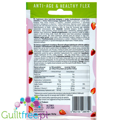 Intenson Collagen with Hyaluron Strawberry 10,8g sachet