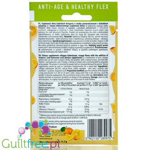 Intenson Collagen with Hyaluron Orange 11,3g sachet