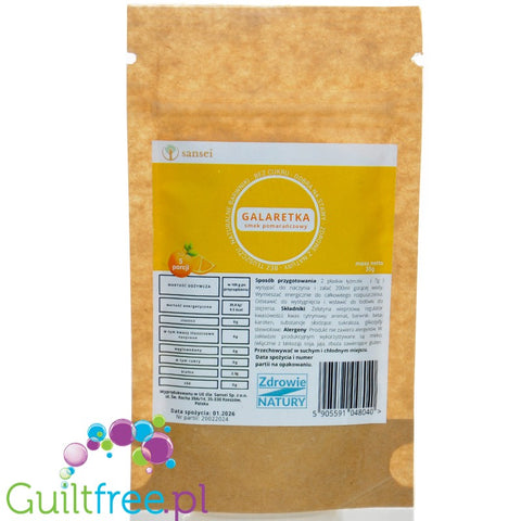 Sensei Orange Jelly 35 g - sugar-free jelly with orange flavor