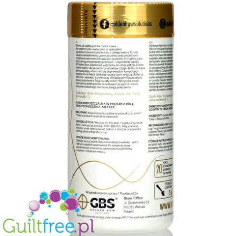 GBS Angelo Gingerbread - instant coffee with increased caffeine content