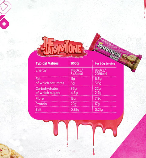 CNP ProDough Jammy One - baton proteinowy o smaku maślanych ciasteczek z dżemem owocowym