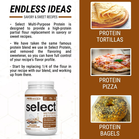Select Multi-Purpose Protein Whey & Casein Unflavored 797g