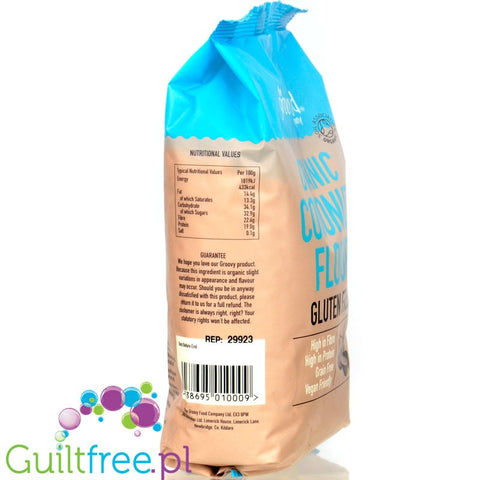 Groovy Food Coconut Flour - organiczna odtłuszczona mąka kokosowa 0,5kg