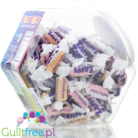 ZolliPops ® Zaffi Taffy 0,85kg - wegańskie miękkie cukierki wieloowocowe bez cukru