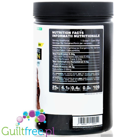Genius Vegan Soy Protein Isolate Vanilla 900g - vegan protein supplement, soy protein isolate
