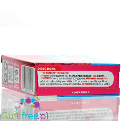 Jell-O Raspberry low fat sugar free jelly, Raspberry flavor