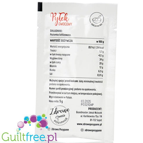 Zdrowo Posypane, Wild Strawberry - lyophilised fruit powder, 100% fruits