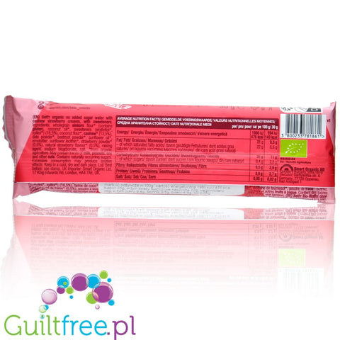 Bett'r Wafer Strawberry 30g - sugar-free organic wafer with strawberry cream