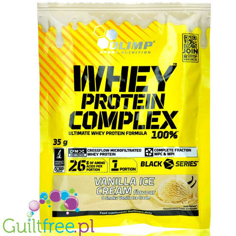 Olimp Whey Protein Complex Vanilla Ice Cream - odżywka białkowa w saszetce o smaku Lodów Waniliowych