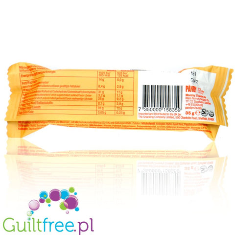 Pandy Protein Candy Bar Caramel Sea Salt - piankowy baton białkowy 12g białka & 128kcal, Solony Karmel