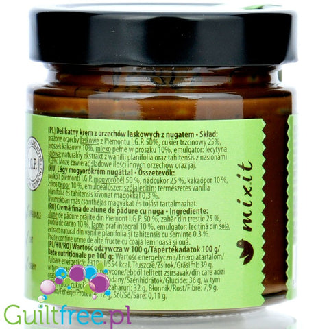 Mixitella Premium 200g - Piedmont hazelnut with milk and cocoa