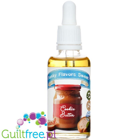 Funky Flavors Sweet Cookie Butter - sugar-free sweet drops with Speculoos cookie cream flavor without the kcal.