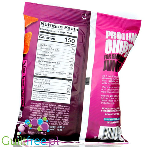 Legendary Popped Protein Chips Barbecue - proteinowe chipsy 20g białka, BBQ