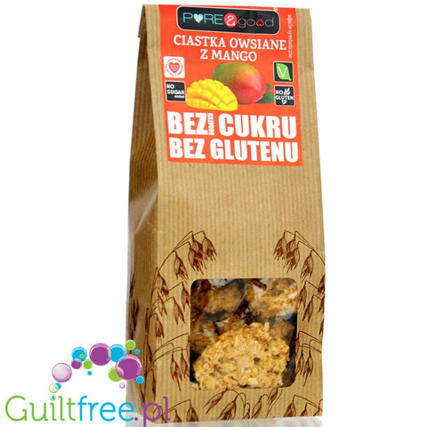 Pure & Good Oatmeal Cookies with Mango - gluten-free oatmeal cookies with no added sugar