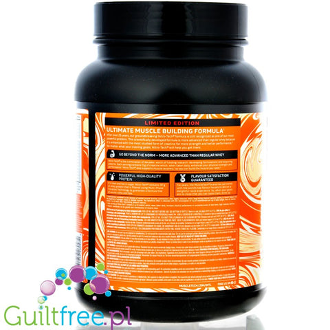MuscleTech Nitro-Tech Performance Salted Caramel 0.9kg - mega-dense protein supplement, limited flavor Salted Caramel