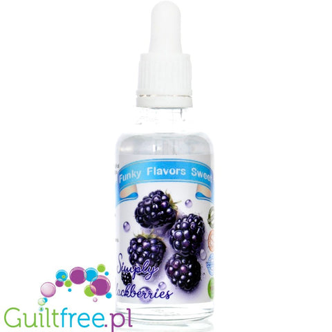 Funky Flavors Sweet Simply Blackberries - jeżynowe kropelki słodzące bez cukru i kalorii