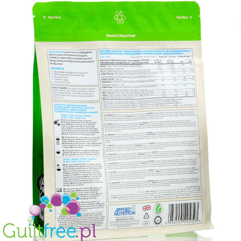 Applied Nutrition Cream of Rice, Apple Crumble 1kg - kleik ryżowy bez cukru, regeneracyjny posiłek treningowy