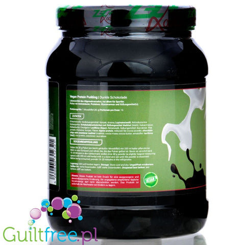 Zec+ Ladies Vegan Protein Pudding Dark Chocolate - wegański deser białkowy z BCAA i witaminami 500g