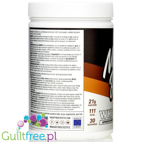 Naughty Boy Whey Acvanced Protein Chocolate Brownie 900g