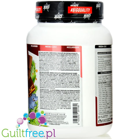 BIG® Micellar Casein, Mowgly Chocolate 1kg - casein with Lacprodan MicelPure®, flavor Chocolate with Butter Biscuit