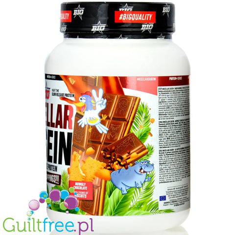 BIG® Micellar Casein, Mowgly Chocolate 1kg - casein with Lacprodan MicelPure®, flavor Chocolate with Butter Biscuit