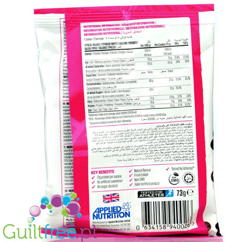 Applied Critical Cookie XXL White Chocolate & Raspberry - gigantyczne proteinowe ciastko z białą czekoladą i malinami