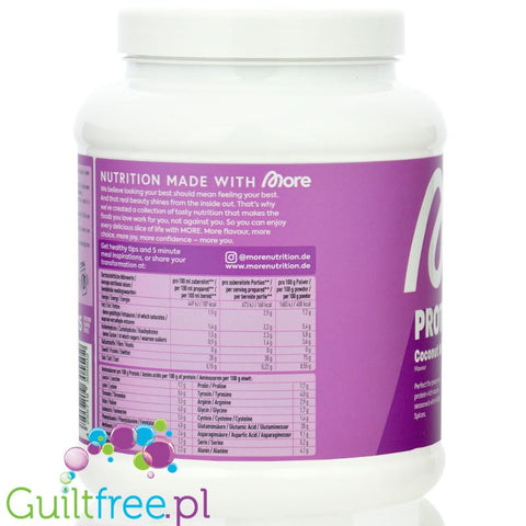 More Nutrition Total Protein Coconut Milk 0.6kg - instant protein coconut milk mix