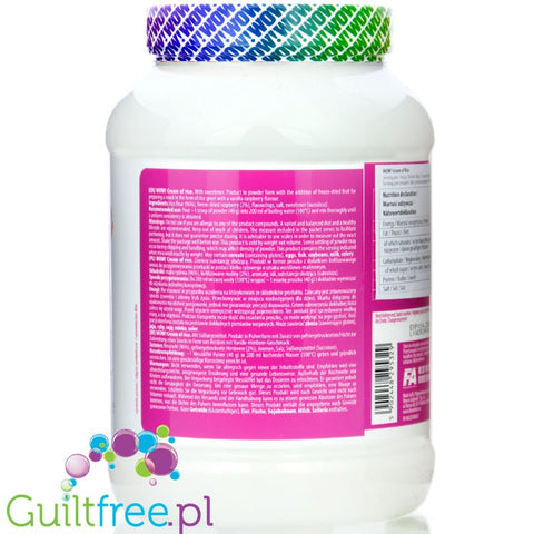 Fitness Authority Cream of Rice, Vanilla Raspberry 1kg - kleik ryżowy bez cukru, Wanilia z Maliną
