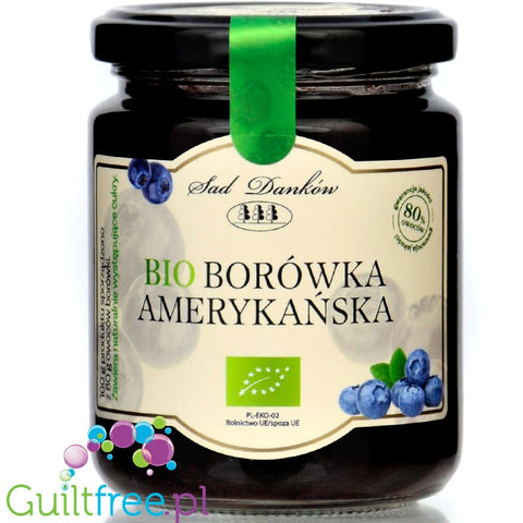 Sad Danków Borówka Amerykańska, ekologiczny dżem bez dodatku cukru i słodzików