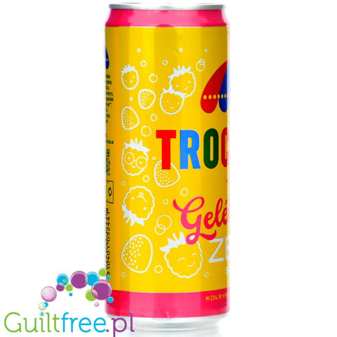 Trocadero Gelehallon Zero - Swedish drink with caffeine, no sugar and calories, Raspberry Jelly flavor