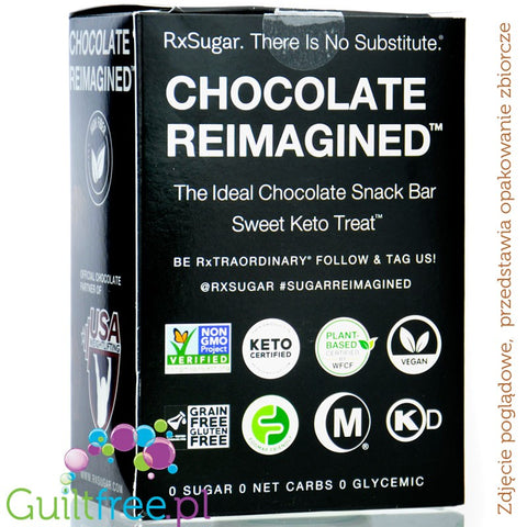 RxSugar Snack Bar, Chocolade 28g - allulose bar