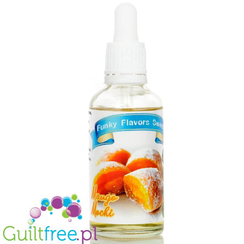 Funky Flavors Sweet Mango Mochi - sweetened mango rice dessert flavor without fat and calories