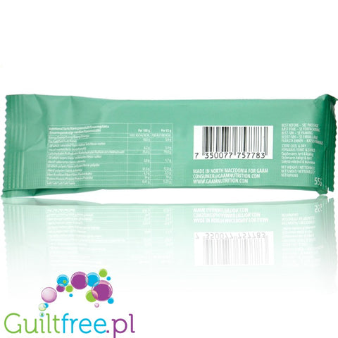 GAAM Soft Protein Bar Toffee - soft protein bar with no added sugar, 19g protein & 188kcal
